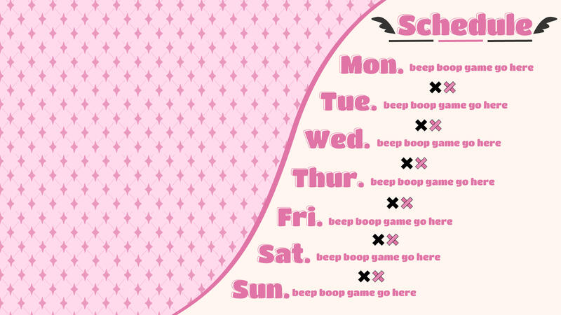 Twitch schedule banner